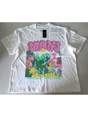 Original Use The Smurfs Graphic Crew Neck T-Shirt Men Size XL